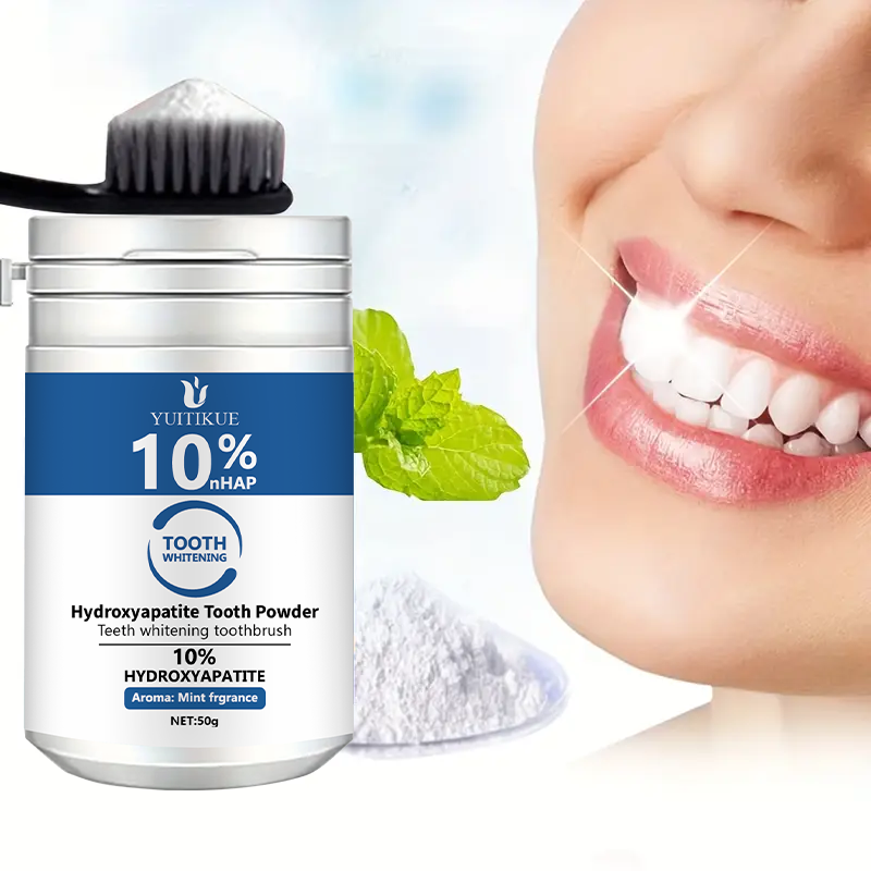 Teeth Whitening Hismile - YUTIKUE 10% nHAP poudre dentaire 50g-hydroxyapatite