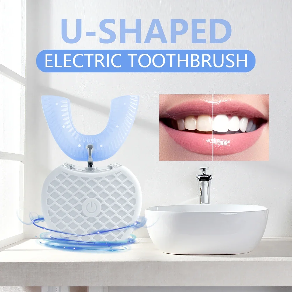 Teeth Whitening With Blue Light - Brosse à dents électrique à ultrasons