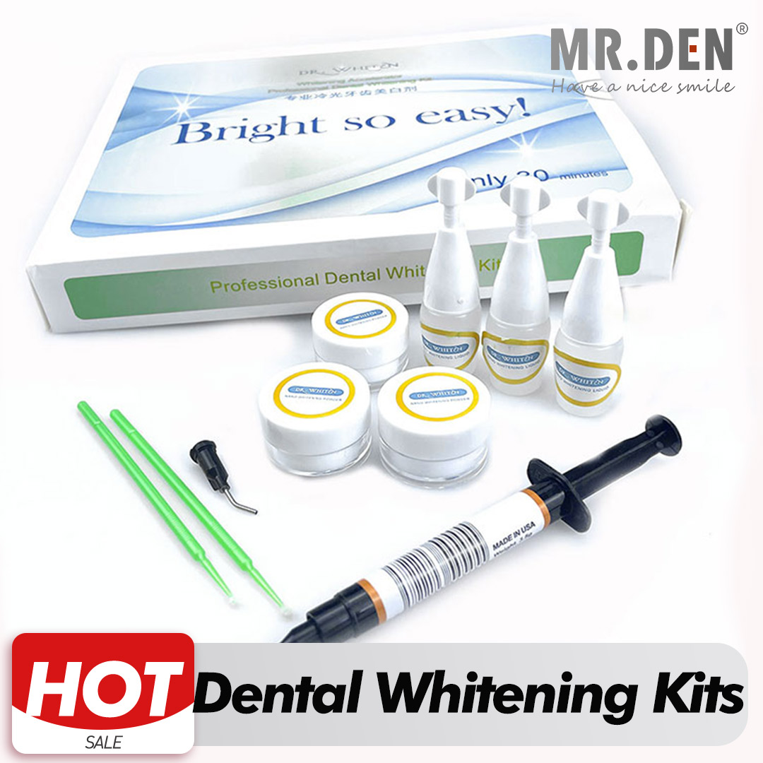 Teeth Whitening Bleaching Kit - Kit de poudre de blanchiment dentaire,