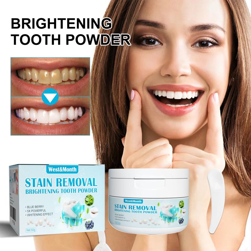 Teeth Whitening With Baking Soda - Poudre dentifrice blanchissante aux myrtilles et