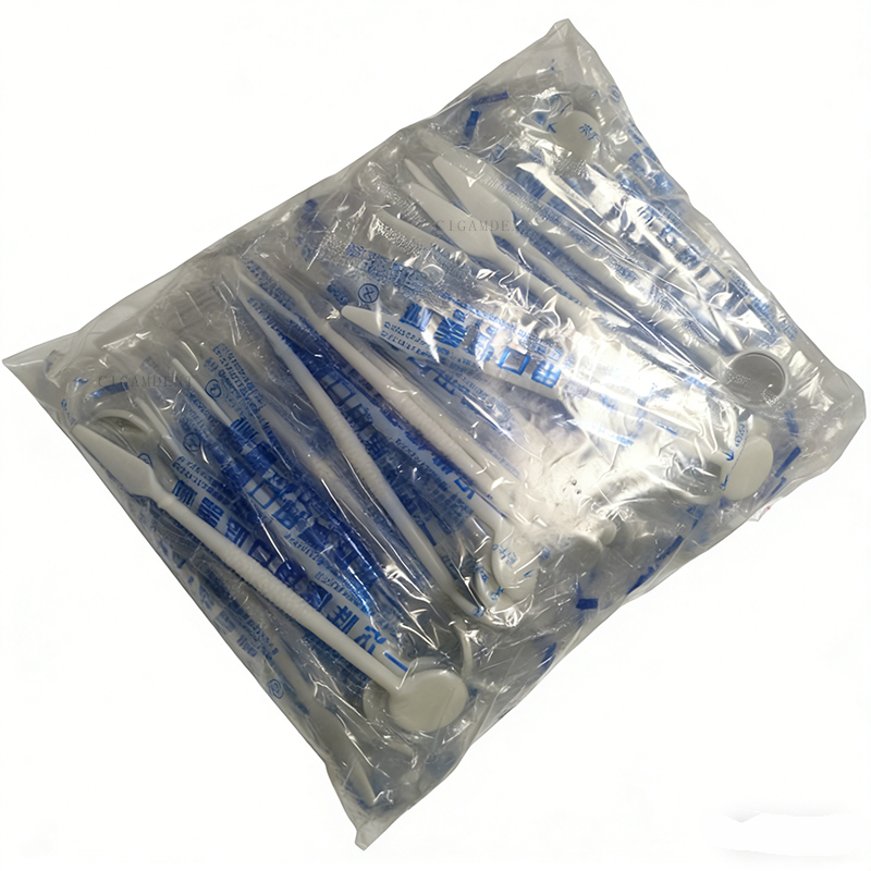 Teeth Whitening For Photos - Miroir buccal dentaire en plastique jetable,