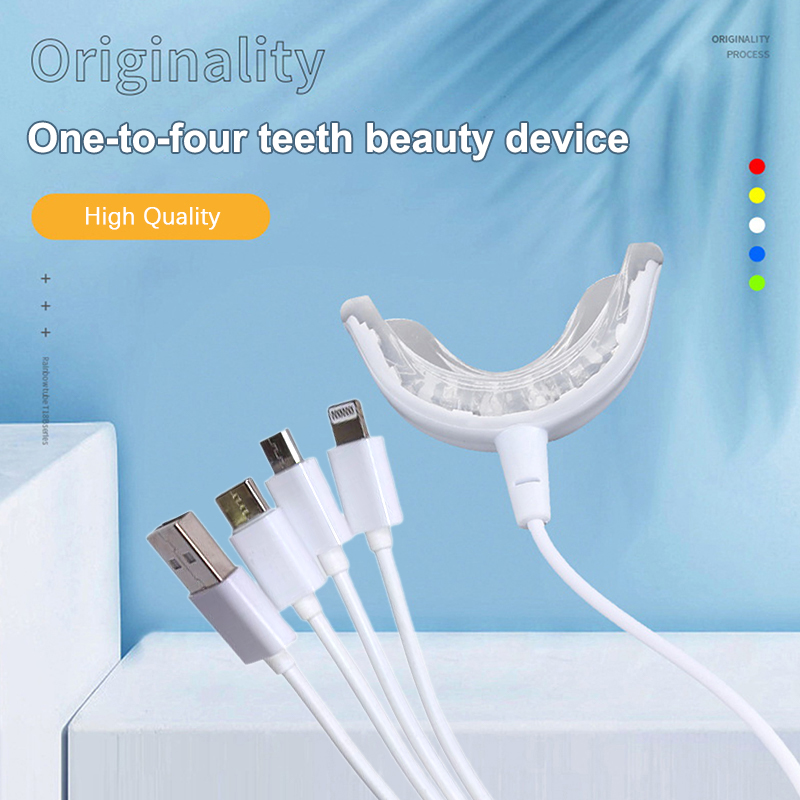 Teeth Whitening With Blue Light - Blanchiment des dents 4 en 1,