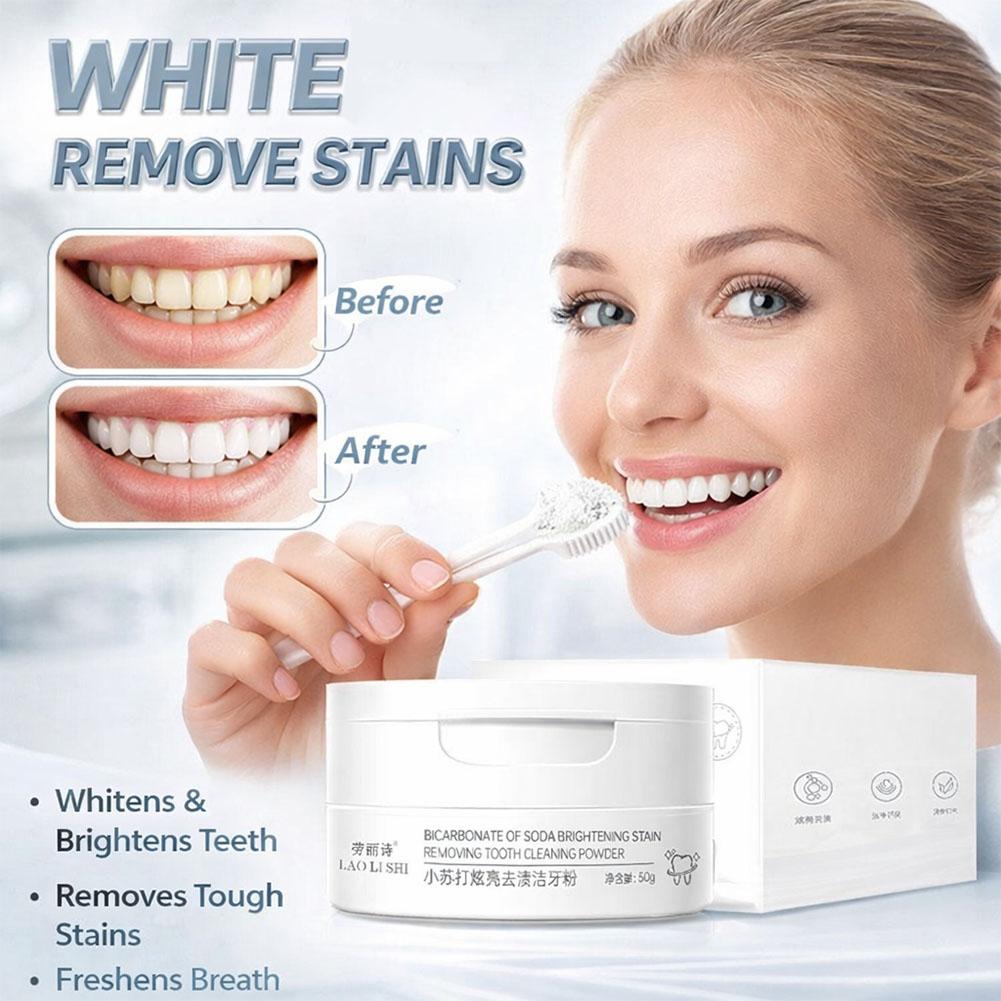 Teeth Whitening With Baking Soda - Poudre de bicarbonate de soude pour