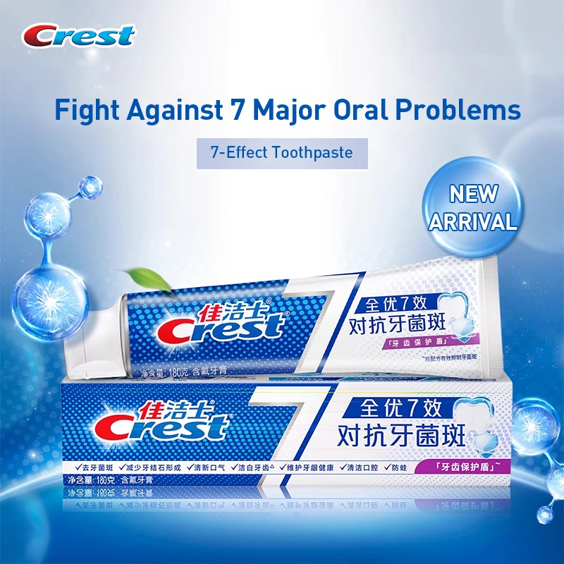 Teeth Whitening Effects - Crest 7 Effets Dentifrice Blanchissant les