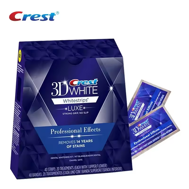 Teeth Whitening Effects - Crest 3D White Strips, bandes blanchissantes