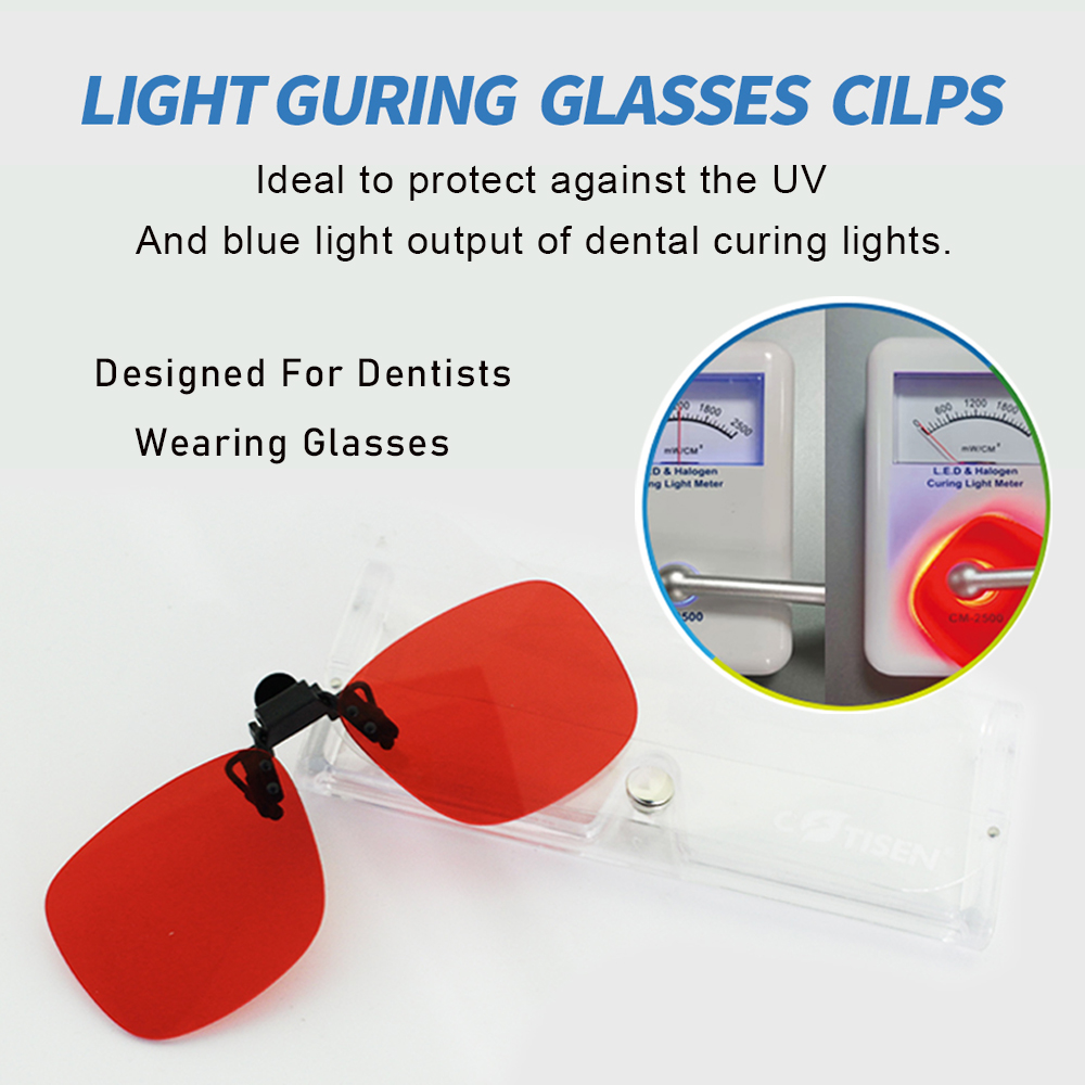 Teeth Whitening With Blue Light - Lunettes à pince UV pour la