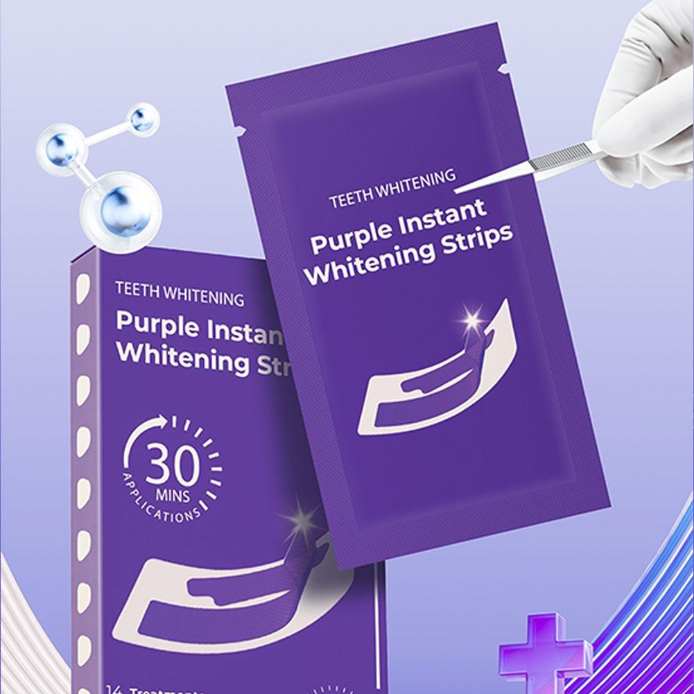 Teeth Whitening At Home - Bandes blanchissantes pour les dents V34