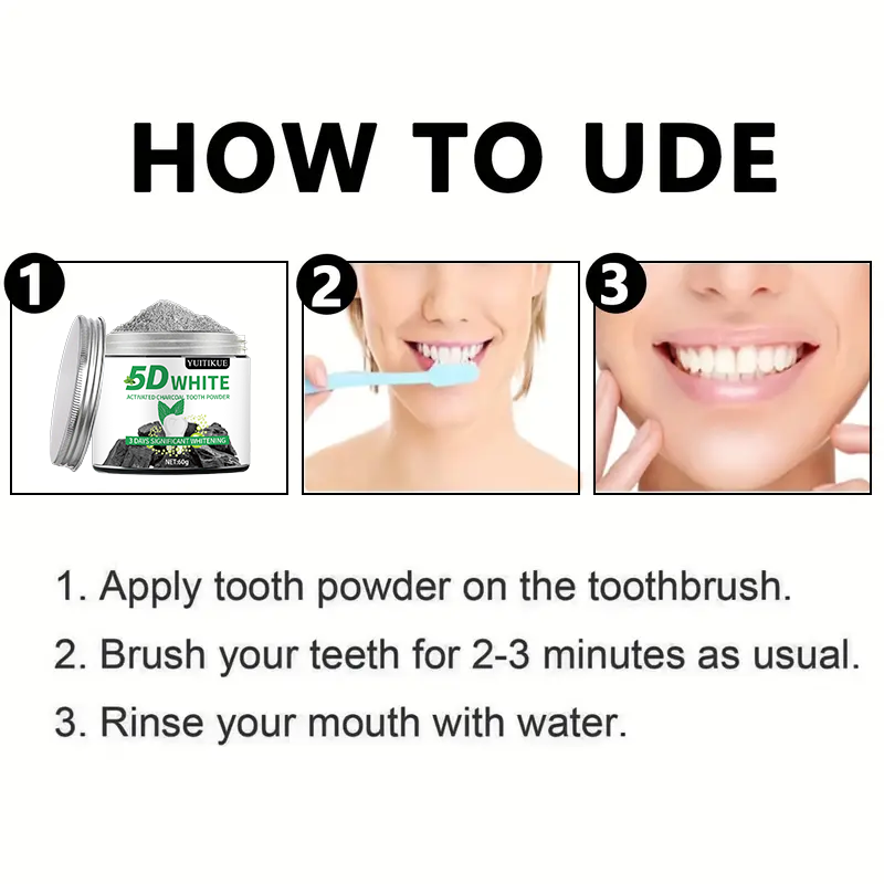 YUlTlKUE Poudre dentifrice bla - Teeth Whitening Hismile avis et prix