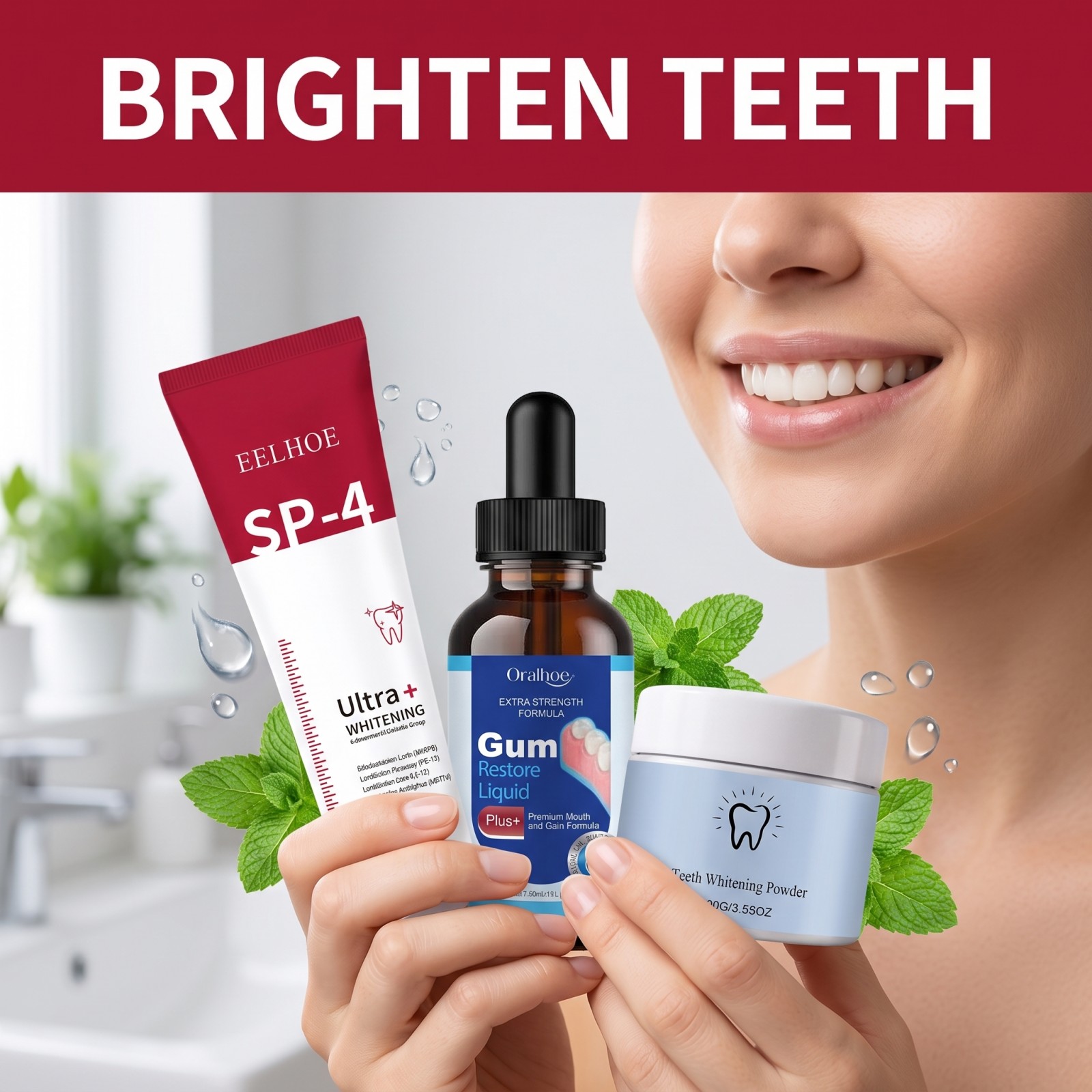 Kit de Soins Bucco-Dentaires C - Teeth Whitening Hismile avis et prix