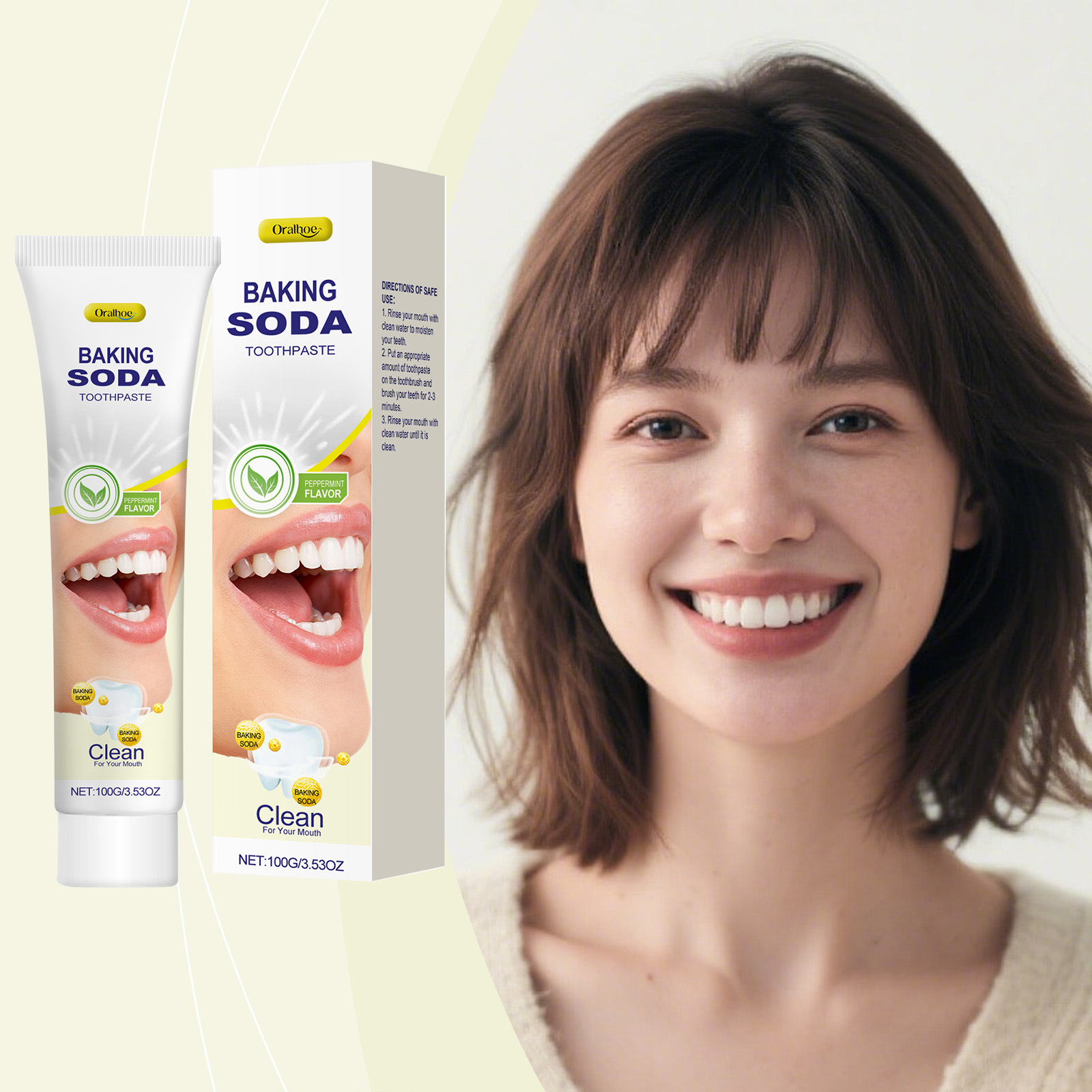 Dentifrice blanchissant Oralho - Teeth Whitening With Baking Soda avis et prix