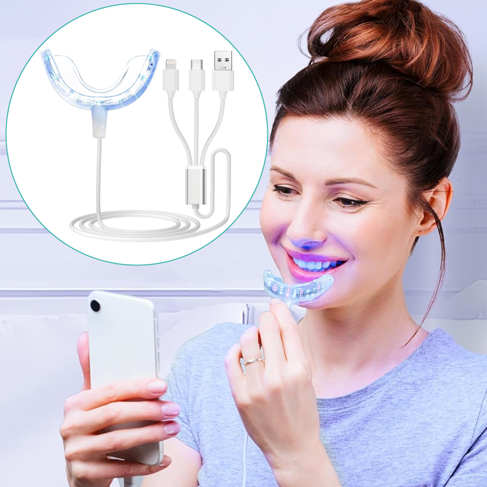 Lumière d'accélérateur de blan - Teeth Whitening With Blue Light avis et prix