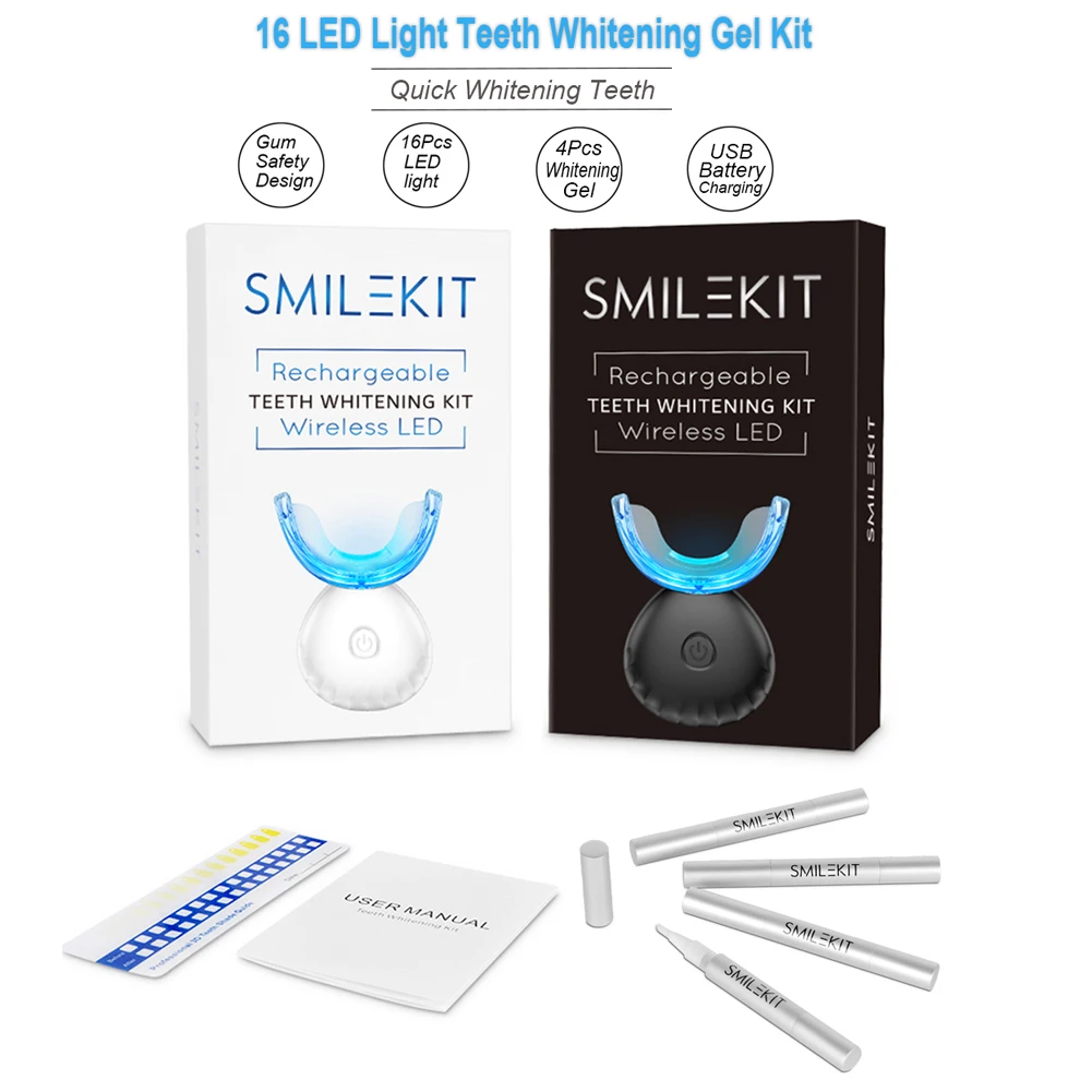 Kit de blanchiment des dents d - Teeth Whitening With Blue Light avis et prix