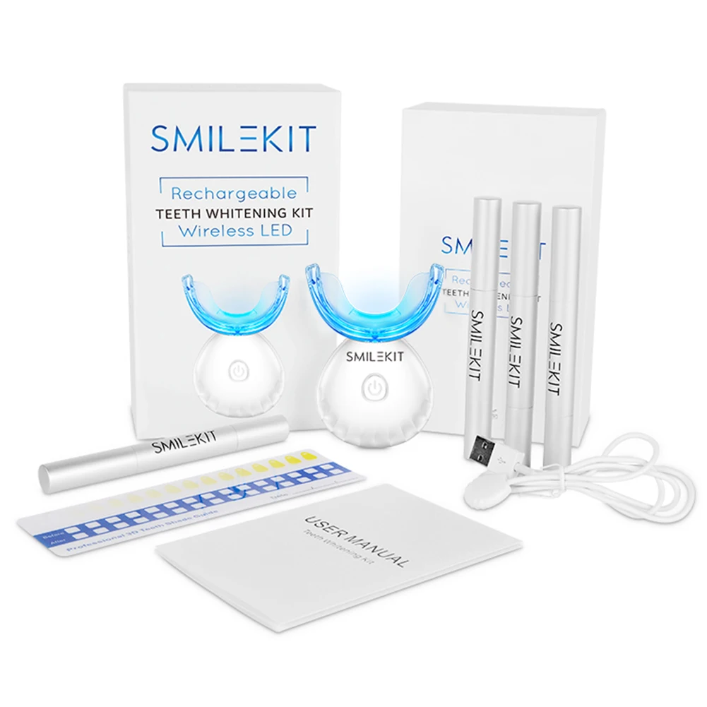 Kit de blanchiment des dents d - Teeth Whitening With Blue Light avis et prix