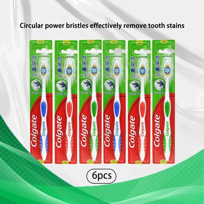 Clogate 6 pièces adulte brosse - Colgate Whitening Teeth avis et prix