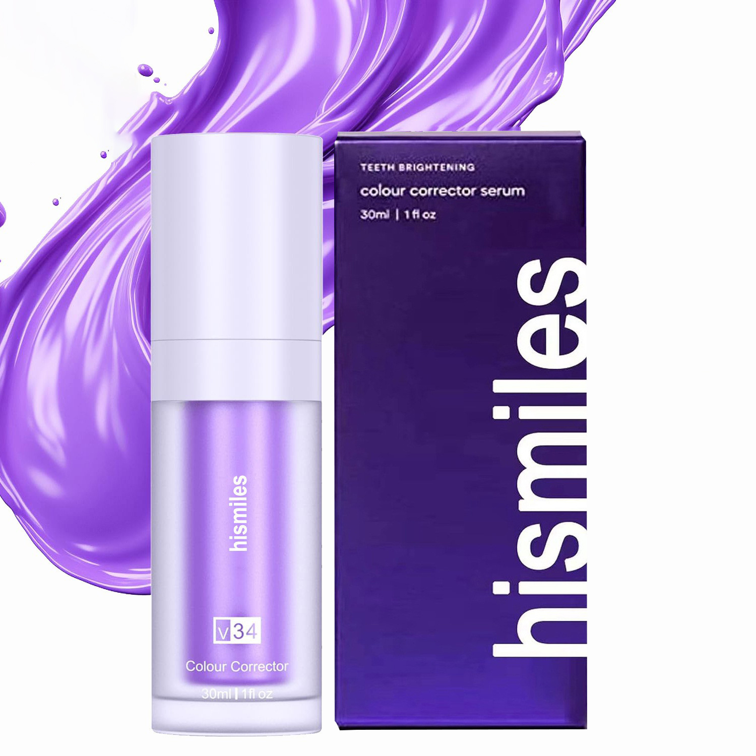 Dentifrice blanchissant violet - Teeth Whitening Hismile avis et prix