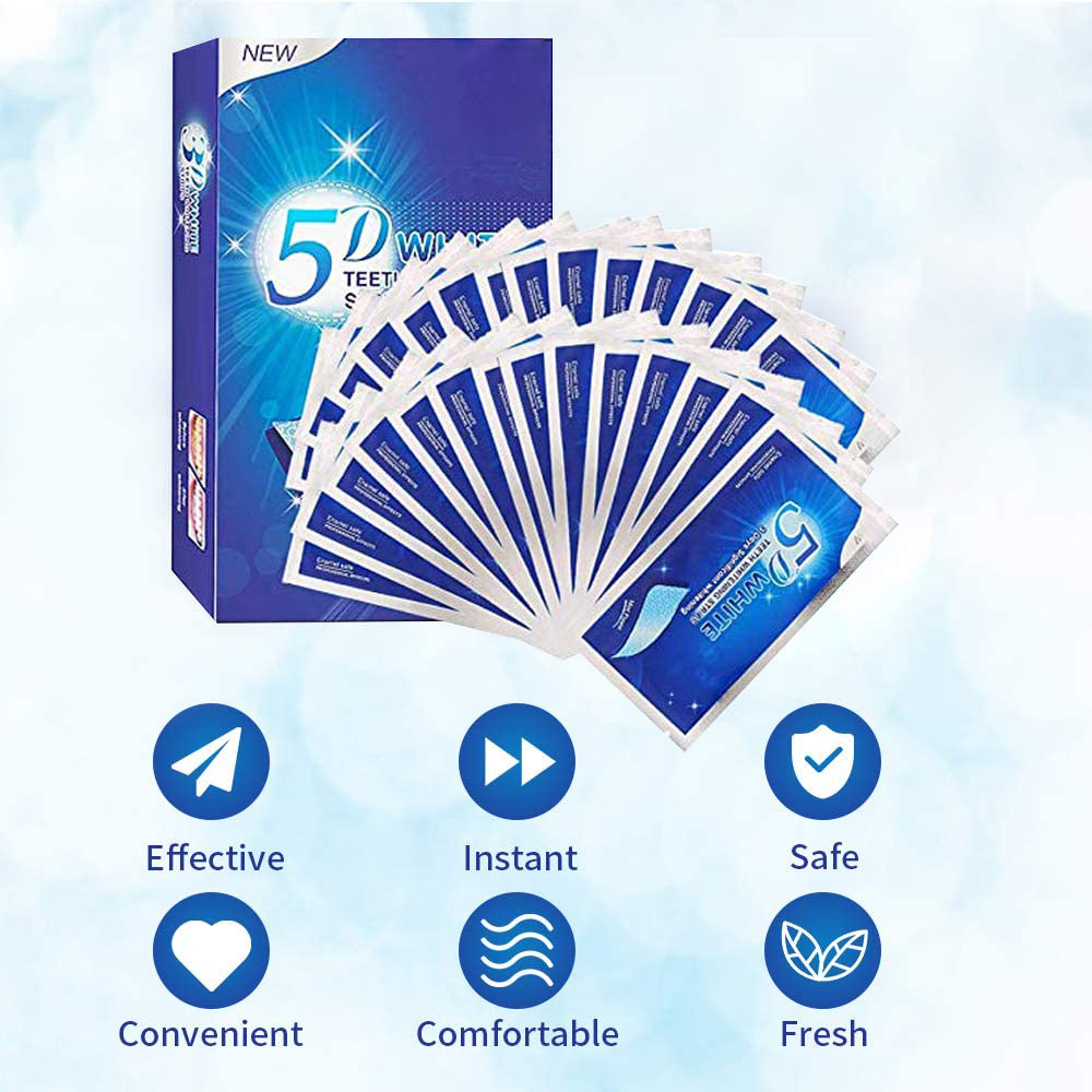 Bandelettes blanchissantes 5D  - Teeth Whitening Hismile avis et prix