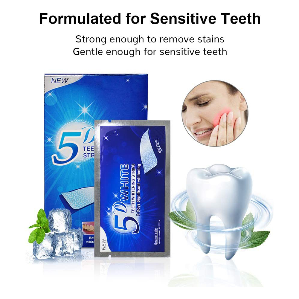 Bandelettes blanchissantes 5D  - Teeth Whitening Hismile avis et prix