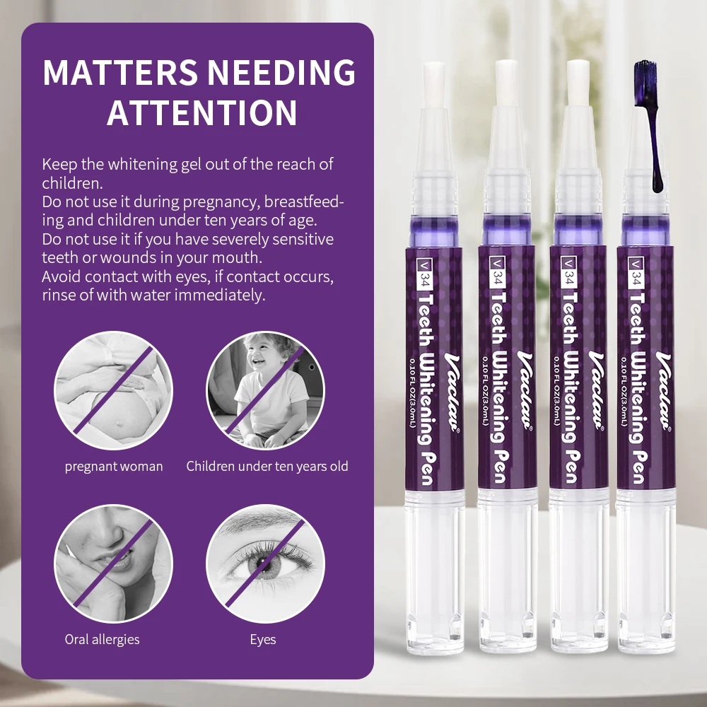 Vaclav V34 stylo gel de blanch - Teeth Whitening Hismile avis et prix