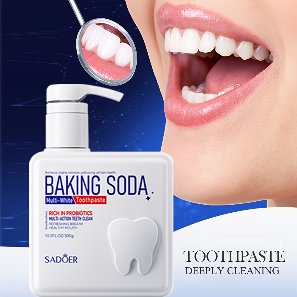 Dentifrice à pompe probiotique - Teeth Whitening With Baking Soda avis et prix