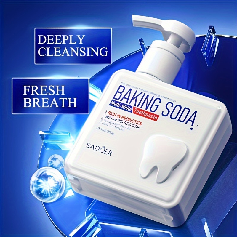 Dentifrice à pompe probiotique - Teeth Whitening With Baking Soda avis et prix