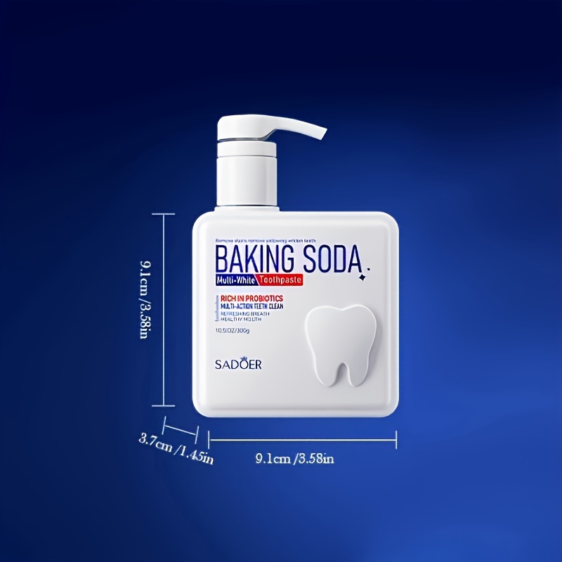 Dentifrice à pompe probiotique - Teeth Whitening With Baking Soda avis et prix